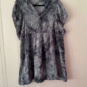 Dress Up, Sz L, women's dress, dark gray.